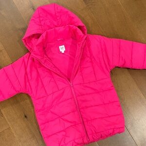 GAP Kids Bright Pink Puffer Jacket